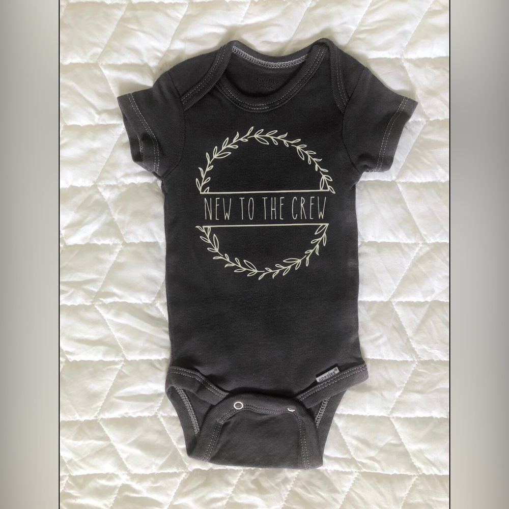 Infant “New to the Crew” Onesie (Multiple Sizes Availa…
